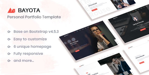 Bayota v1.0 - Responsive Personal & Portfolio Template