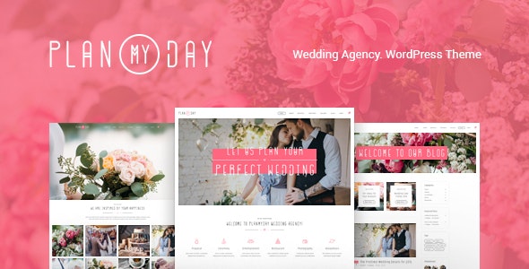 Plan My Day v1.1.5 - Wedding / Event Planning Agency WordPress Theme