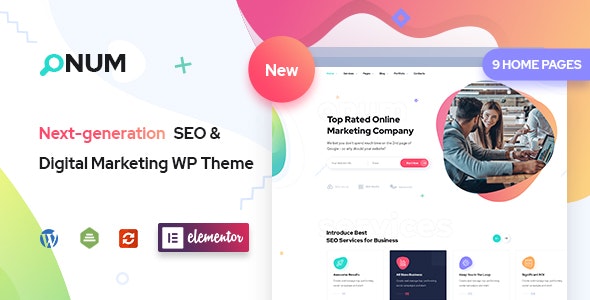 Onum v1.2.0.11 - SEO & Marketing Elementor WordPress Theme