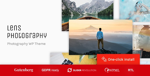 Lens Photography v1.0.5 - Photography Portfolio WordPress Theme