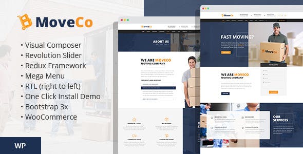 MoveCo v1.4 - Logistics, Moving Company WordPress Theme