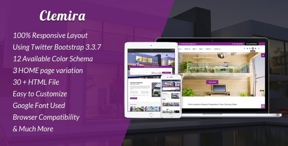 Clemira v1.0 - Responsive Real Estate HTML Template