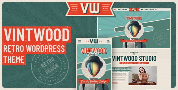 VintWood v1.0.7 - a Vintage, Retro WordPress Theme