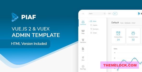 Piaf v5.0.0 - Vue Admin Template
