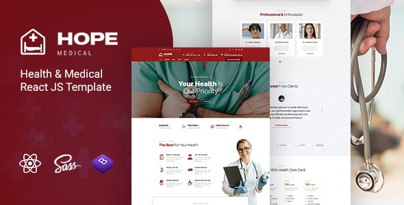Download Hope v1.0 – Health & Medical React JS Template | Free Nulled Scripts