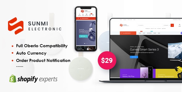 Sunmi v1.0.0 - Electronics Responsive Shopify Theme