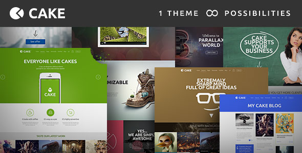 Cake v1.5.3 - Responsive Multi-Purpose WordPress Theme