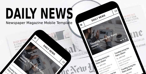 Daily News v1.0 - Newspaper Magazine Mobile Template