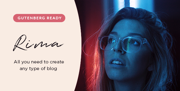 Rima v1.6.1 - Personal Blog WordPress Theme