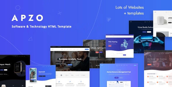 Apzo v1.0 - Software App HTML Template