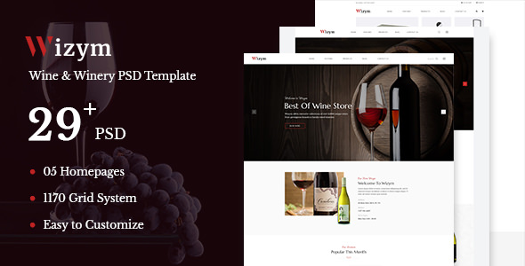 Download Wizym – Wine & Winery PSD Template | Free Nulled Scripts
