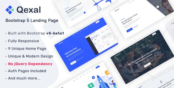 Qexal v1.2 - Bootstrap 5 Landing Page Template