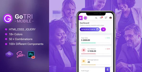 GoTRI - Mobile Multipurpose HTML Template for Mobile and Tablet