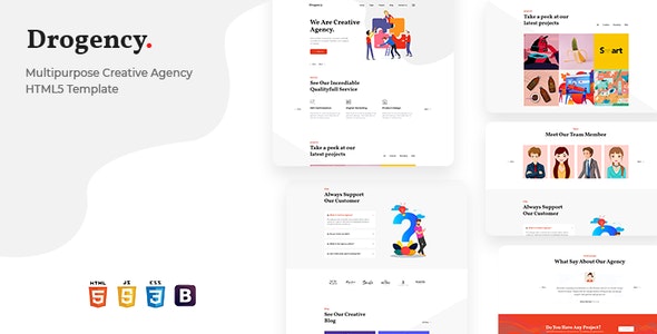 Drogency v1.0 - Multipurpose Creative Agency HTML5 Template