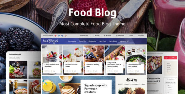 Download Food Blog v1.0.2 – Theme for personal food recipe blog | Free Nulled Scripts