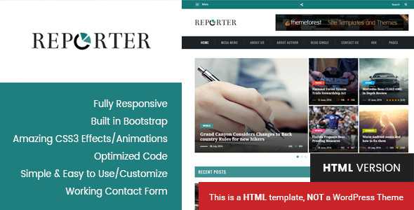 Download Max Reporter – HTML Magazine Template | Free Nulled Scripts