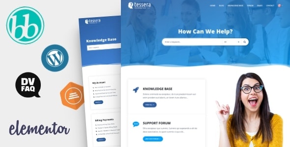 Tessera v1.8.2 - Knowledge Base & Support Forum WordPress Theme