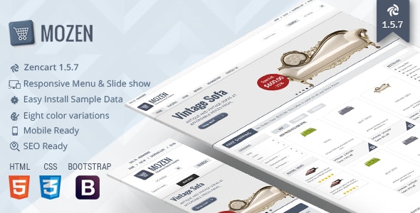 Mozen v1.5.7 - Responsive Zencart Template