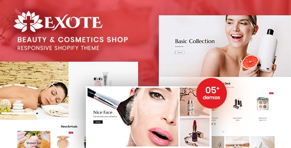 Exote v1.0 - Beauty & Cosmetics Shop Responsive Shopify Theme