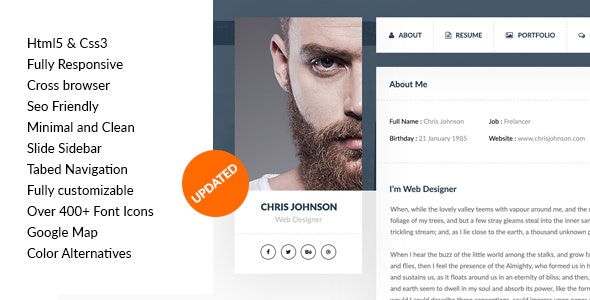 vCard & Resume Template v1.0