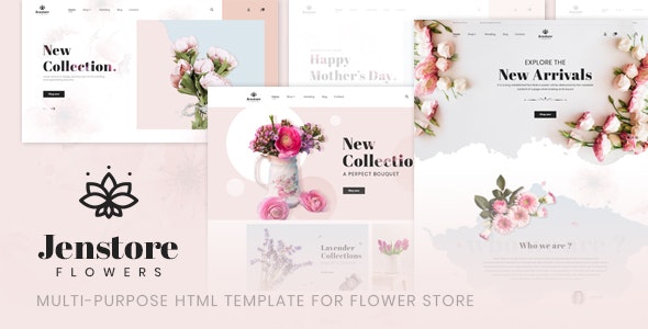 JenStore v1.0.0 - Multi-Purpose HTML Template for Flower Store