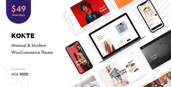 Konte v1.2.1 - Minimal & Modern WooCommerce WordPress Theme