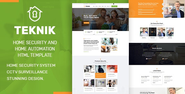 Teknik v1.0 - Security Services HTML Template