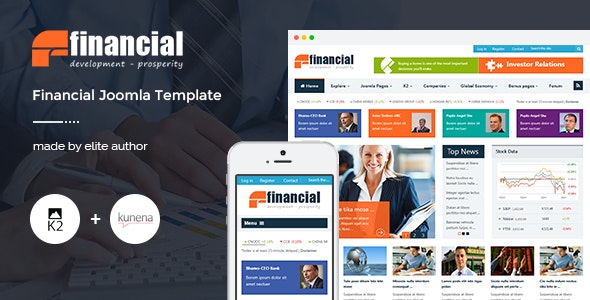 Financial v3.9.6 - Responsive Joomla News Template