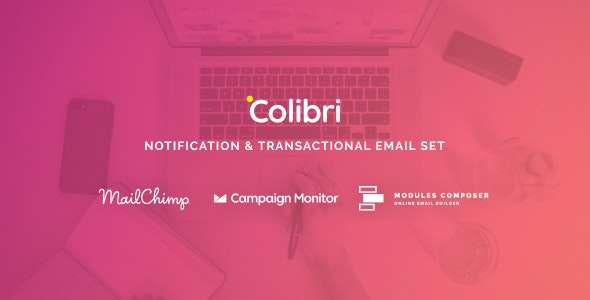 Colibri v1.0 - Notification & Transactional Email Templates with Online Builder