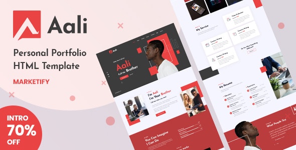 Aali v1.0 - Personal Portfolio Template