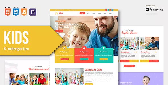 Download KIDS – Kindergarten and Child Care HTML Template | Free Nulled Scripts