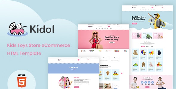 Kidol v1.0 - Kids Toys Store eCommerce HTML Template