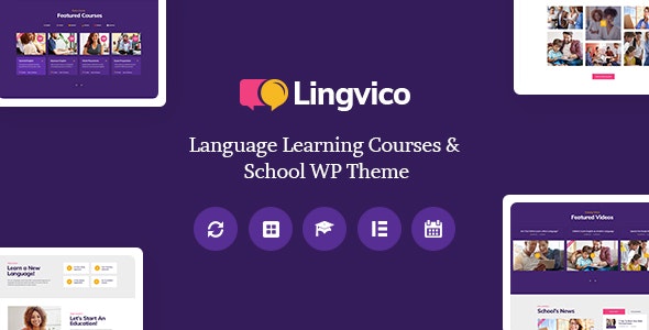 Lingvico v1.0.3 - Language Center & Training Courses WordPress Theme