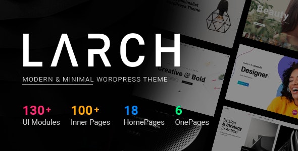 Larch v1.9.5 - Responsive Minimal Multipurpose WordPress Theme