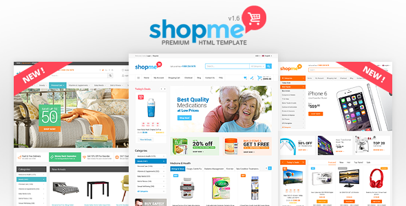 Download ShopMe v1.6 – Ecommerce Multipurpose HTML Template | Free Nulled Scripts