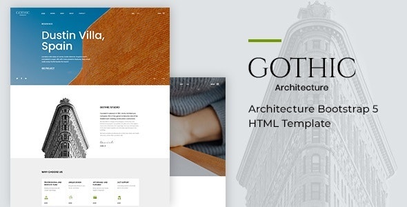 Gothic v1.0 - Architecture Bootstrap 5 HTML Template