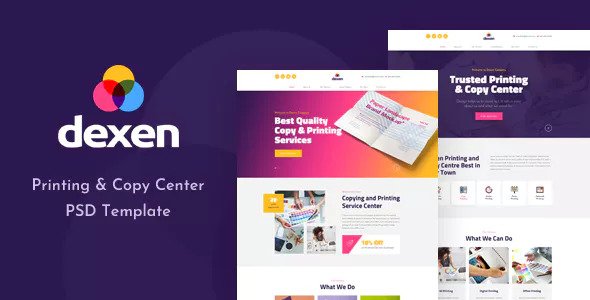 Download Dexen – Printing and Copy Center PSD Template | Free Nulled Scripts