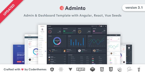 Adminto v3.1 - Admin Dashboard Template