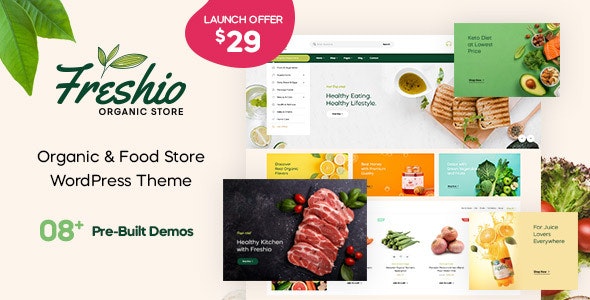 Freshio v1.7.0 - Organic & Food Store WordPress Theme