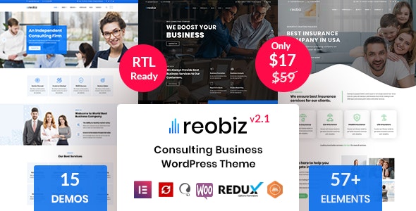 Reobiz v2.2 - Consulting Business WordPress Theme