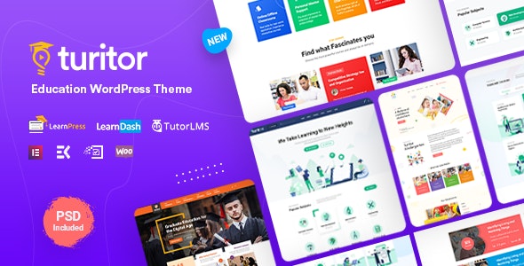 Turitor v1.1.2 - LMS & Education WordPress Theme