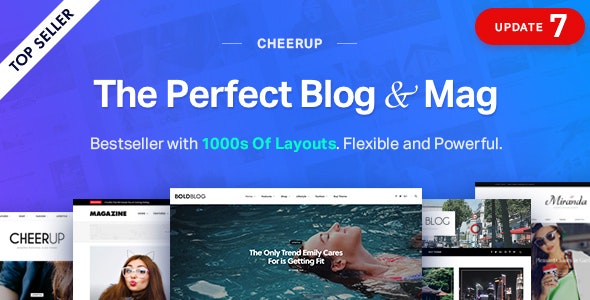 CheerUp v7.2.1 - Blog / Magazine - WordPress Blog Theme