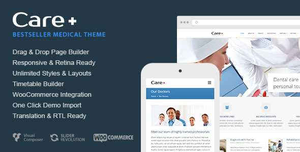 Care v4.6.9 - Medical and Health Blogging Wordpress Theme