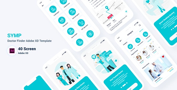 Download Symp v1.0 – Doctor Finder Adobe XD Template | Free Nulled Scripts