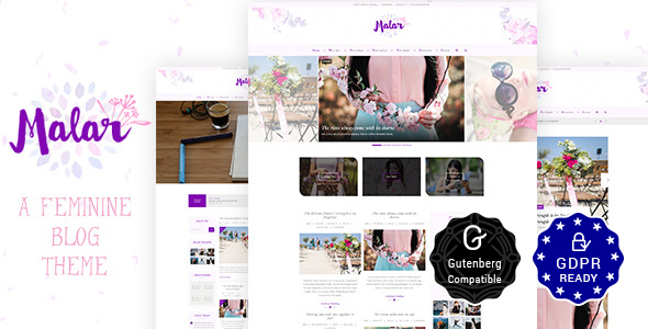 Malar Blog v1.3 - Feminine Blog
