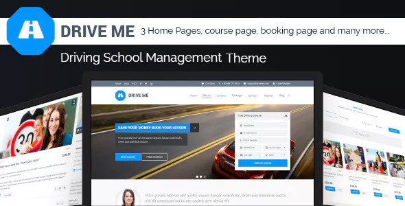 Driveme v1.3 - Driving School WordPress Theme