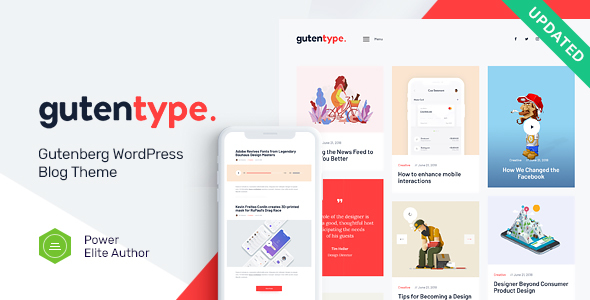 Gutentype v1.9.7 - 100% Gutenberg WordPress Theme
