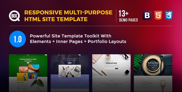 Qbix v1.0 - Responsive Multi-Purpose HTML Site Template
