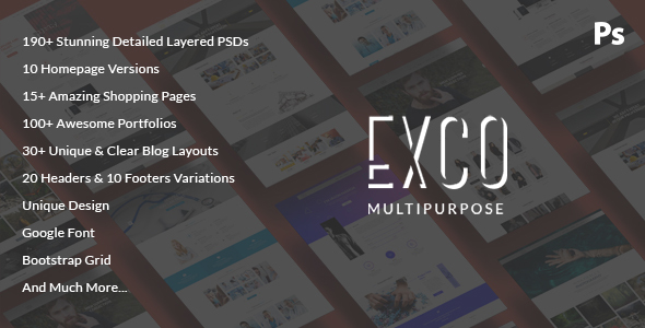 Download ExCo – Multi-Purpose PSD Template | Free Nulled Scripts