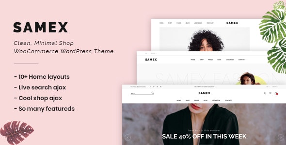 Samex v1.8 - Clean, Minimal Shop WooCommerce WordPress Theme